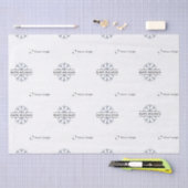 Papier Mousseline Logo d'affaires White Christmas Snowflake (Artisanat)