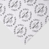 Papier Mousseline Logo d'arc personnalisé Merci pour petites entrepr (Détail)