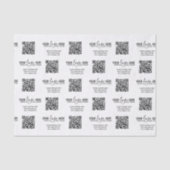 Papier Mousseline Logo de code QR personnalisé Packaging d'entrepris (Recto)