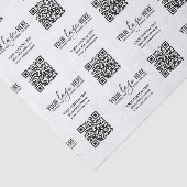 Papier Mousseline Logo de code QR personnalisé Packaging d'entrepris (Détail)