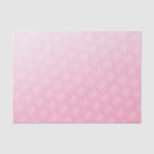 Papier Mousseline Logo de dégradé rose clair emballage d'entreprise
