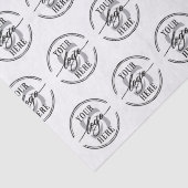 Papier Mousseline Logo de l'entreprise personnalisée moderne (Détail)