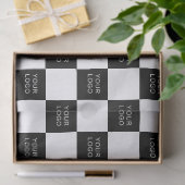 Papier Mousseline Logo de marque commerciale Motif Kraft (Cadeau)