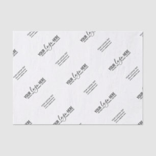Papier Mousseline Logo de marque personnalisé Texte Entreprise Embal