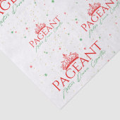 Papier Mousseline Logo de Pageant motif de Noël (Détail)