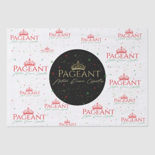 Papier Mousseline Logo de Pageant motif de Noël (Recto)