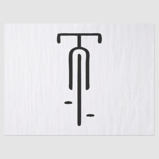 Papier Mousseline Logo de vélo minimum Rétro, Cyclisme et Louveur de (Recto)
