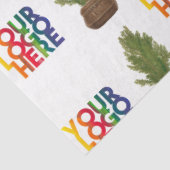 Papier Mousseline Logo d'entreprise moderne Noël Arbre de Noël (Détail)