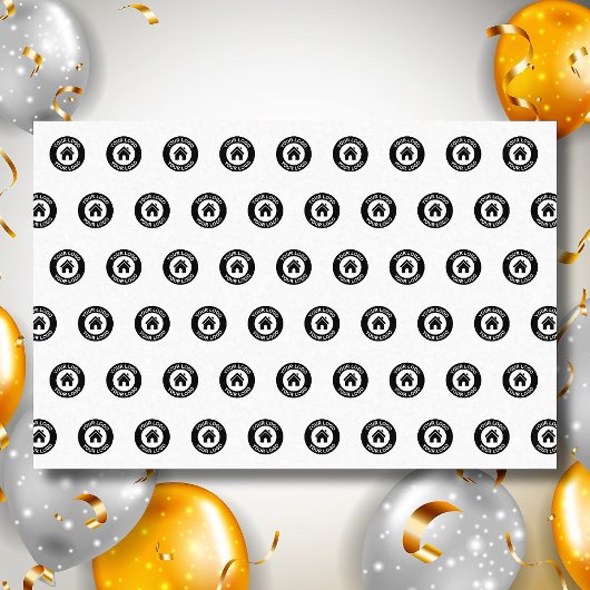 Papier Mousseline Logo d'entreprise personnalisé