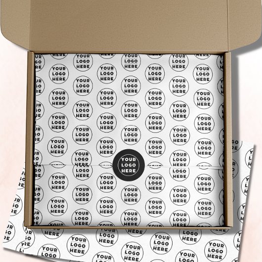 Papier Mousseline Logo d'entreprise simple Packaging