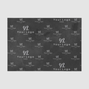 Papier Mousseline Logo en couleur noire Logo motif Emballage d'entre