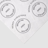 Papier Mousseline Logo Entreprise Joyeux Noël (Détail)