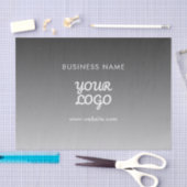 Papier Mousseline Logo et texte promotionnels modernes | Couleur mod (Artisanat)