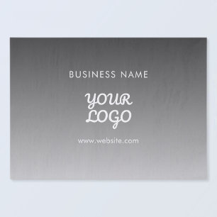 Papier Mousseline Logo et texte promotionnels modernes Couleur mod