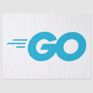 Papier Mousseline Logo Golang (Go Programming Language)