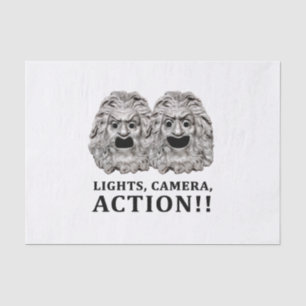 Papier Mousseline Logo graphique de concept par action