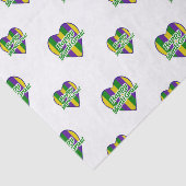 Papier Mousseline Logo heureux de mardi gras (Détail)