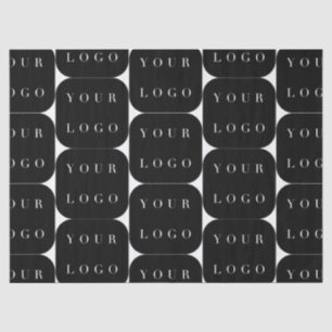 Papier Mousseline Logo minimaliste noir moderne