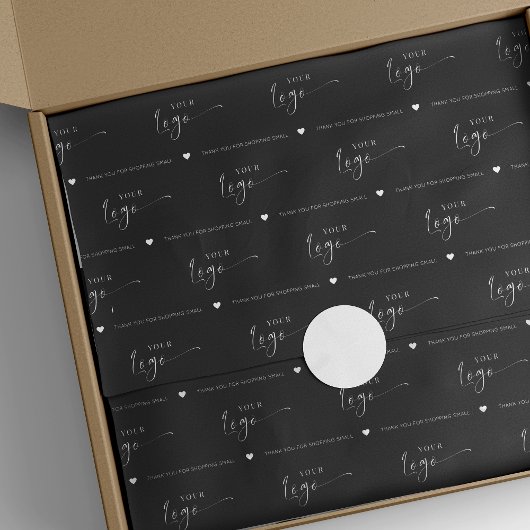 Papier Mousseline Logo minimum de marque personnalisée