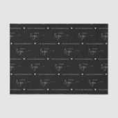 Papier Mousseline Logo minimum de marque personnalisée (Recto)