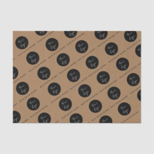 Papier Mousseline Logo papier tissu de conception d'entreprise