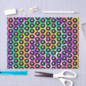 Papier Mousseline Logo personnalisé Arc en ciel Tiedye Imprimer Papi (Artisanat)