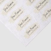 Papier Mousseline Logo Personnalisé De Brosse De Base 1 Tan (Détail)