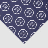 Papier Mousseline Logo personnalisé de la société marine Marque bleu (Détail)