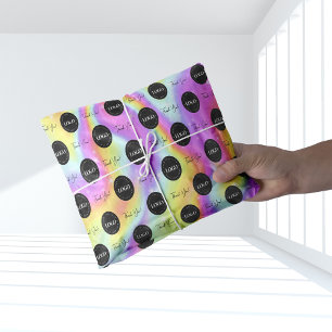 Papier Mousseline Logo personnalisé de l'entreprise Merci Holographi