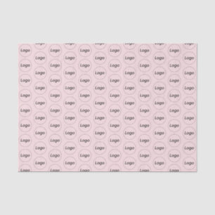 Papier Mousseline Logo personnalisé Emballage professionnel Rose