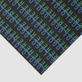 Papier Mousseline Logo personnalisé en noir (Détail)