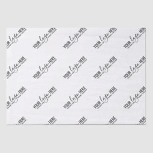 Papier Mousseline Logo personnalisé Entreprise Entreprise Marque de
