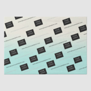 Papier Mousseline Logo Personnalisé Modèle Business Company Ombre
