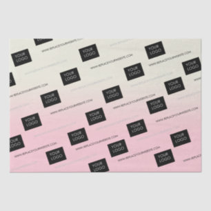 Papier Mousseline Logo Personnalisé Modèle Business Company Ombre