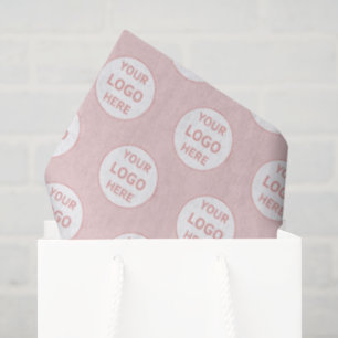 Papier Mousseline Logo personnalisé moderne Pink Business