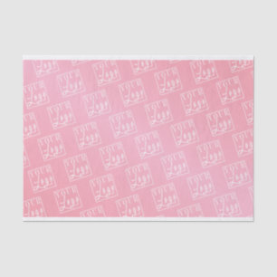 Papier Mousseline Logo personnalisé rose dégradé