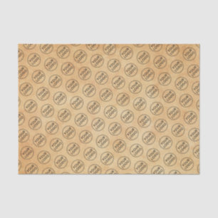 Papier Mousseline logo personnalisé vintage d'âge