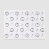 Papier Mousseline Logo professionnel personnalisé (Recto)