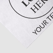 Papier Mousseline Logo promotionnel personnalisé (Détail)