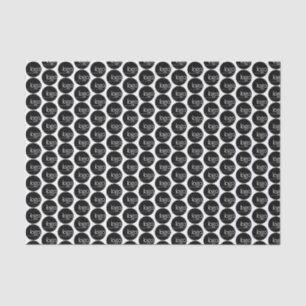 PAPIER MOUSSELINE LOGO REPEATING MOTIF BUSINESS CADEAU PACKAGIER