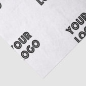 Papier Mousseline Logo simple à répéter | Blanc (Détail)