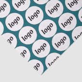 Papier Mousseline Logo simple Motif professionnel Turquoise vert (Détail)