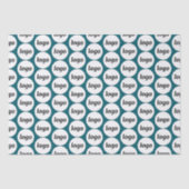Papier Mousseline Logo simple Motif professionnel Turquoise vert (Recto)