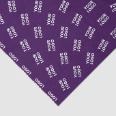 Papier Mousseline Logo Unique ou Motif d'Image Téléchargée | Violet (Détail)