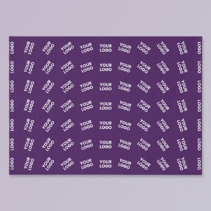 Papier Mousseline Logo Unique ou Motif d'Image Téléchargée Violet