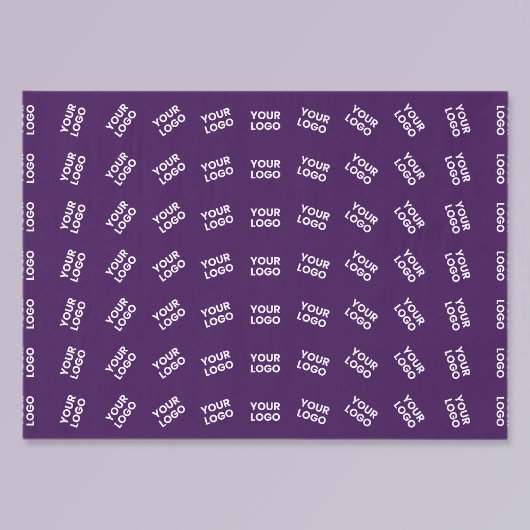 Papier Mousseline Logo Unique ou Motif d'Image Téléchargée | Violet