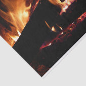 Papier Mousseline Logs dans la cheminée Photographie de feu chaud (Détail)