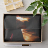 Papier Mousseline Logs dans la cheminée Photographie de feu chaud (Cadeau)