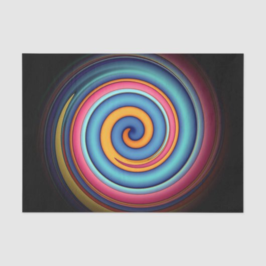Papier Mousseline Lollipop Abstraite (Recto)