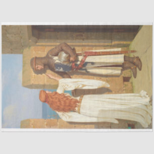Papier Mousseline L'ombre du chevalier (par Edmund Blair Leighton)